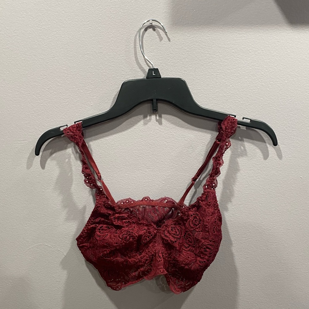 Maroon bralette